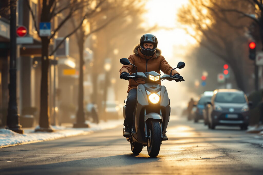 Winter Riding on an Electric Moped – Tips, Gear and Range Reality